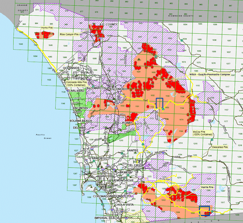 San Diego Fire Map Today - Map