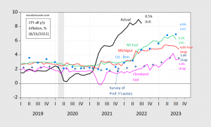 One Year Ahead CPI Inflation Expectations [figure Updated 8/26 ...